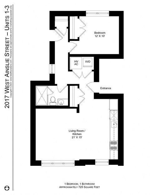 2015-19 W. Ainslie / 4855-57 N. Seeley 1-3 Beds Apartment for Rent - Photo Gallery 15